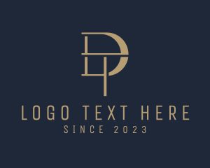 Attorney - Modern Elegant Company Letter DT logo design