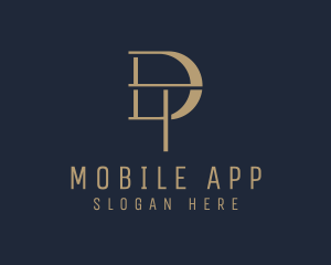 Modern Elegant Company Letter DT Logo