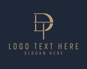 Modern Elegant Company Letter DT Logo