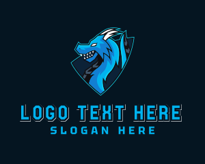 Streaming - Dragon Gaming Stream Shield logo design