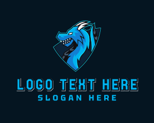 Stream - Dragon Gaming Stream Shield logo design