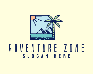 Tropical Mountain Resort logo design