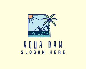 Tropical Mountain Resort logo design