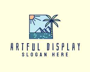 Tropical Mountain Resort logo design