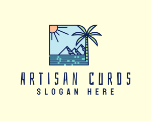 Tropical Mountain Resort logo design