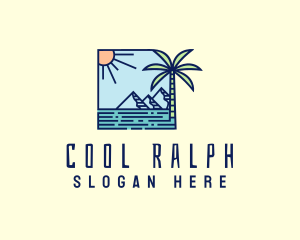 Tropical Mountain Resort logo design