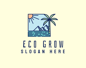 Tropical Mountain Resort logo design