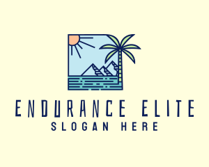 Tropical Mountain Resort logo design