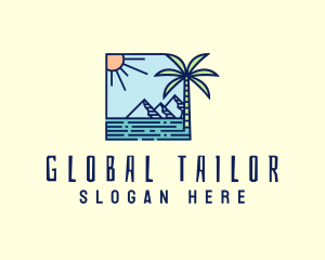 Tropical Mountain Resort logo design