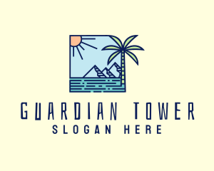 Tropical Mountain Resort logo design