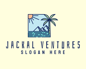 Tropical Mountain Resort logo design