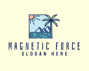 Tropical Mountain Resort logo design