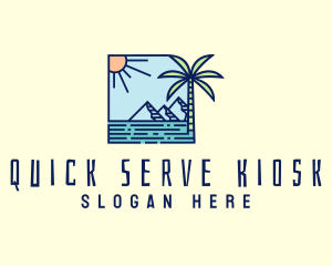 Tropical Mountain Resort logo design