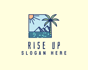 Tropical Mountain Resort logo design