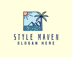 Tropical Mountain Resort logo design