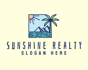 Tropical Mountain Resort logo design