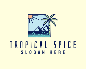 Tropical Mountain Resort logo design