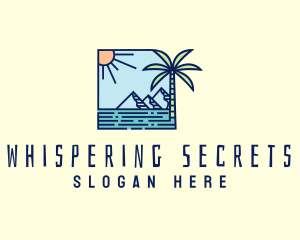 Tropical Mountain Resort logo design