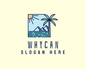 Summer-hat - Tropical Mountain Resort logo design