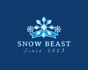 Winter Snow Banner logo design