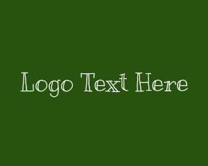 Name - White Chalk Wordmark logo design