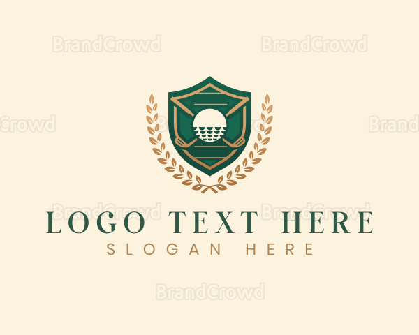 Luxury Golf Sports Tournament Logo