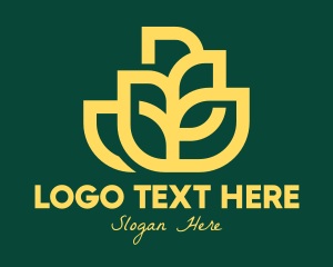 Yellow - Yellow Wheat Grain logo design