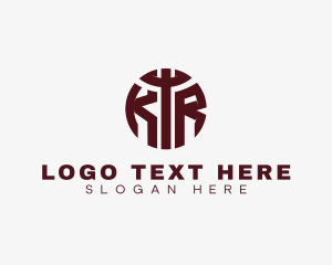Modern Business Letter KTR logo design