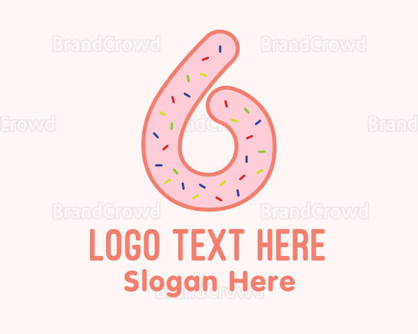 Sprinkles Donut Number Six Logo