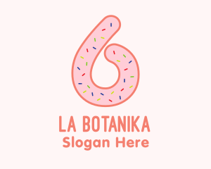 Bake - Sprinkles Donut Number Six logo design