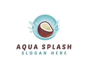 Splash - Coconut Fresh Splash logo design
