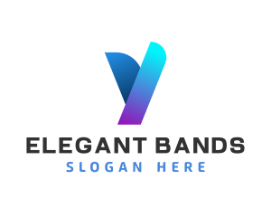 Modern Digital Letter Y logo design