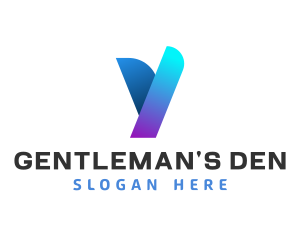 Modern Digital Letter Y logo design