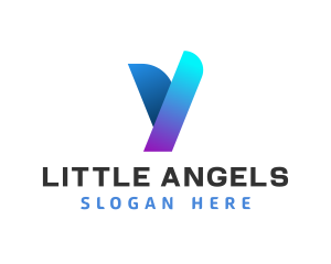 Modern Digital Letter Y logo design