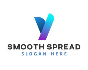 Modern Digital Letter Y logo design