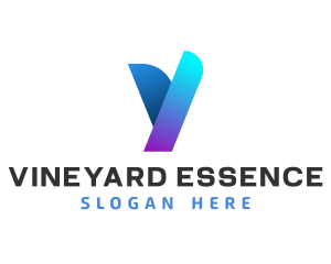 Modern Digital Letter Y logo design