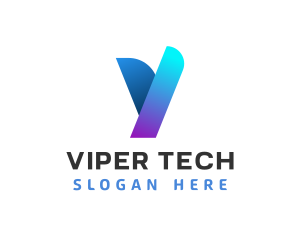 Modern Digital Letter Y logo design