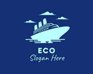 Travel Cruise Liner Logo