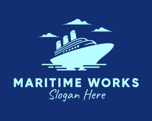 Travel Cruise Liner logo design