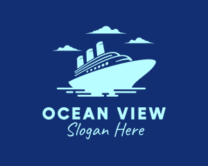 Travel Cruise Liner logo design