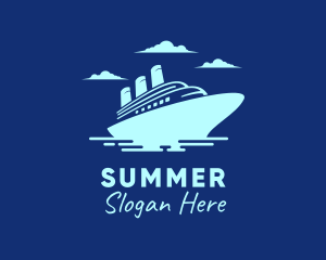 Travel Cruise Liner logo design