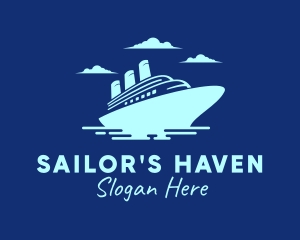 Travel Cruise Liner logo design