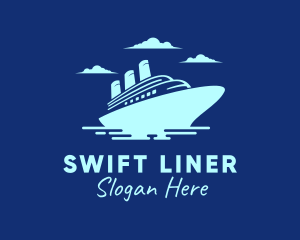 Travel Cruise Liner logo design