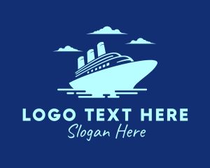 Travel Cruise Liner Logo