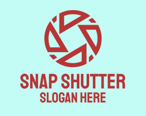 Shutter - Red Camera Shutter logo design