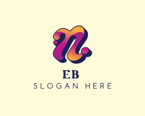 Business - Colorful Letter N logo design