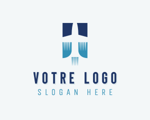 Shipment - Plane Logistics Forwarding logo design