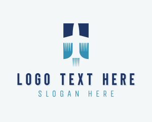 Shipping - Plane Logistics Forwarding logo design