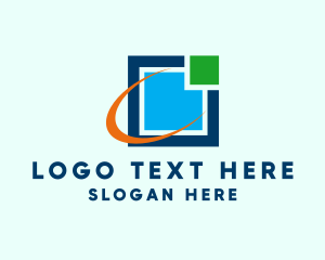 Technology - Technology Orbit Square logo design