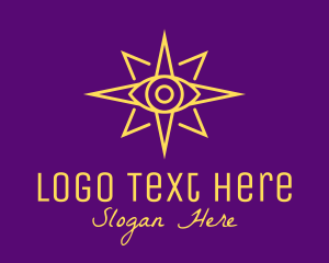 Yellow - Yellow Mystic Eye Star logo design